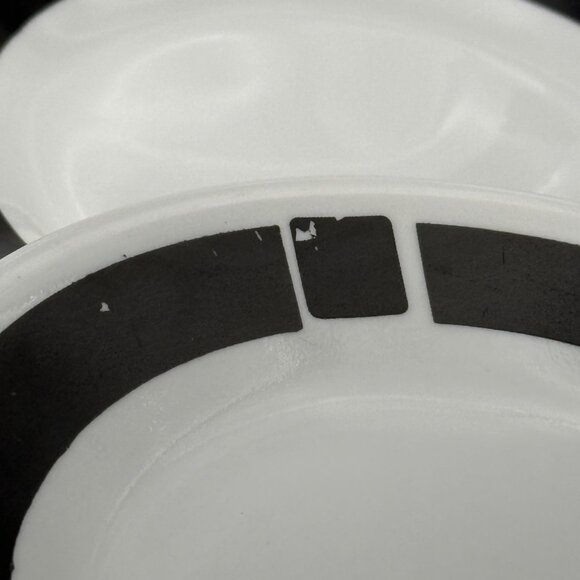 Corelle Urban Black Pattern Bread Plates Set Of 5 6.75" Retired Made In USA - Picture 2 of 4